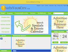 Tablet Screenshot of dayinyourcity.com